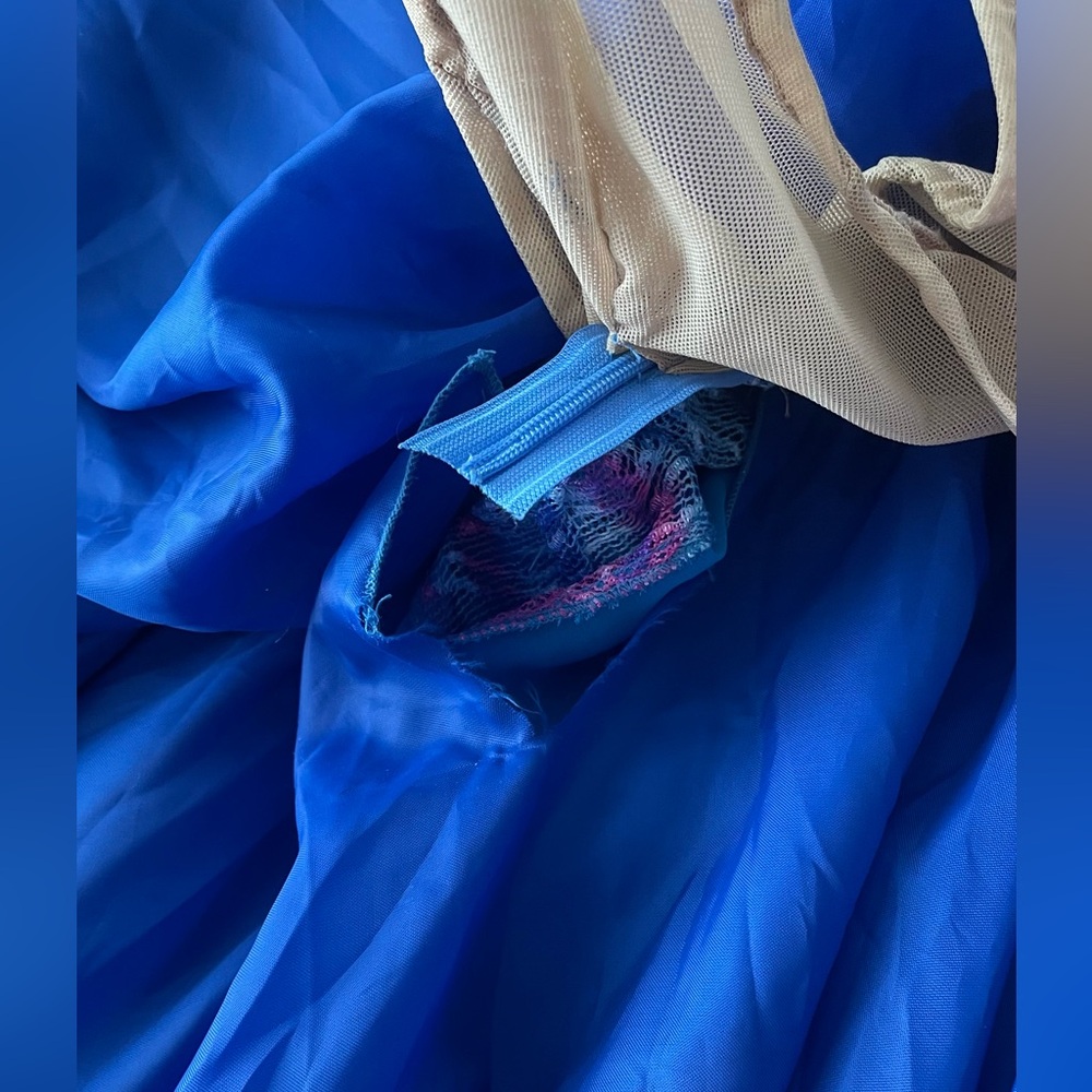 Vibrant Multicolor Ballroom Dance Dress - Picture 16 of 16